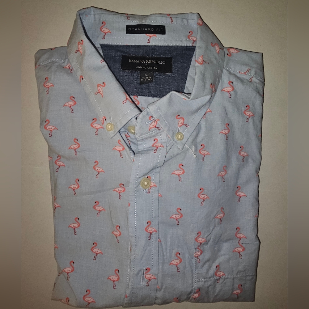 Banana Republic Short Sleeve Button Down Shirt